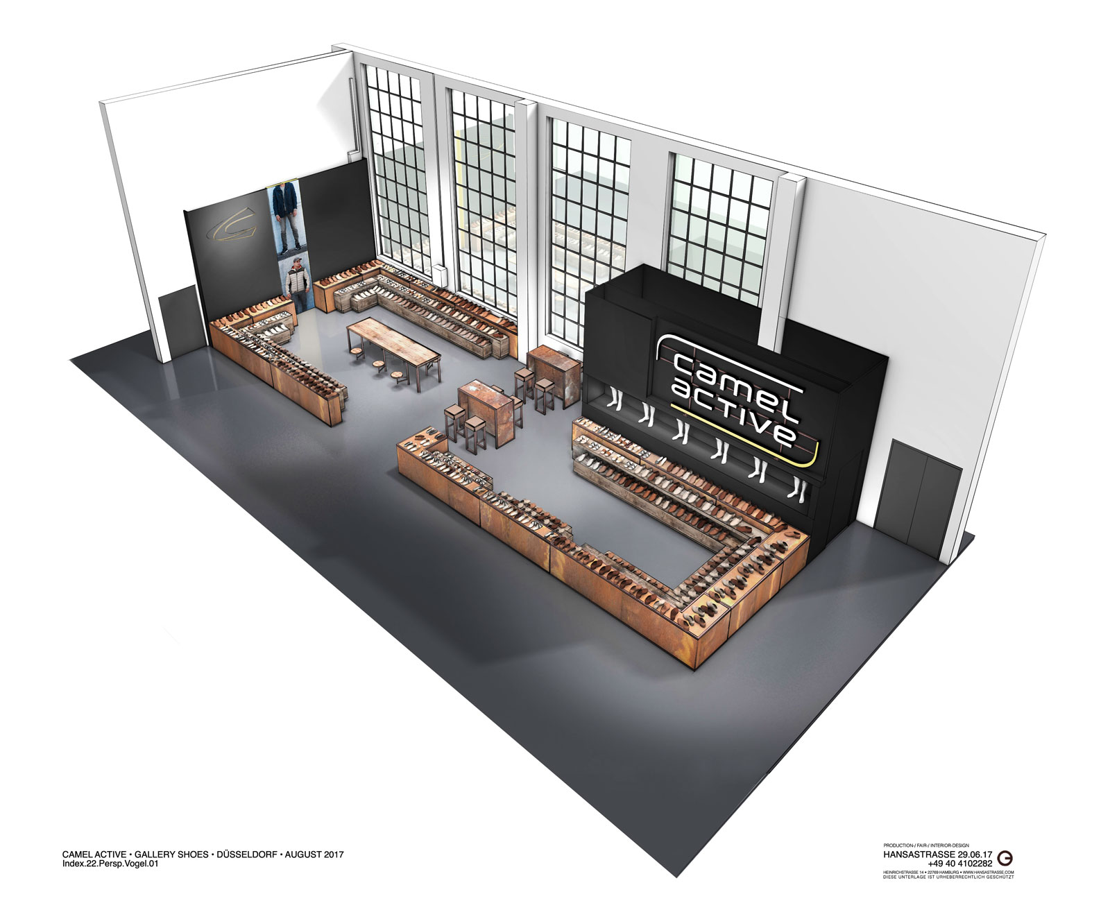 Camel Active Gallery Shoes Messestand