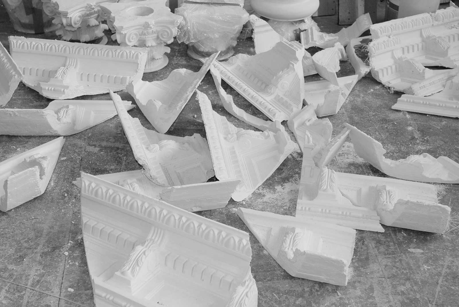 St.Pauli Kapelle Ole Groenwoldt Séparée echter Gips